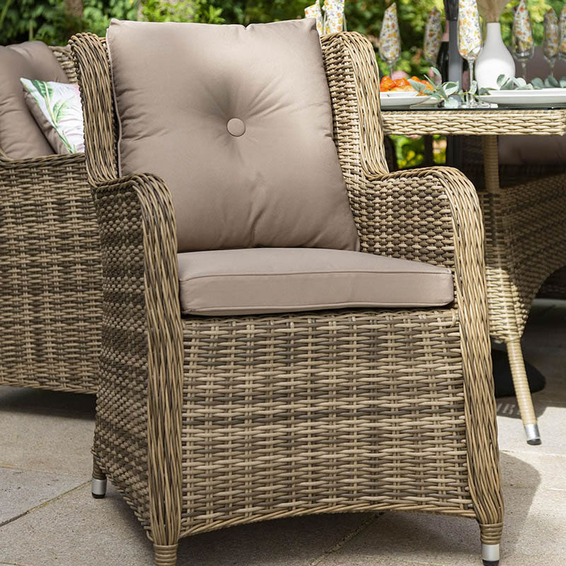 Katie Blake Seville 6 Seat Round Table set in Taupe